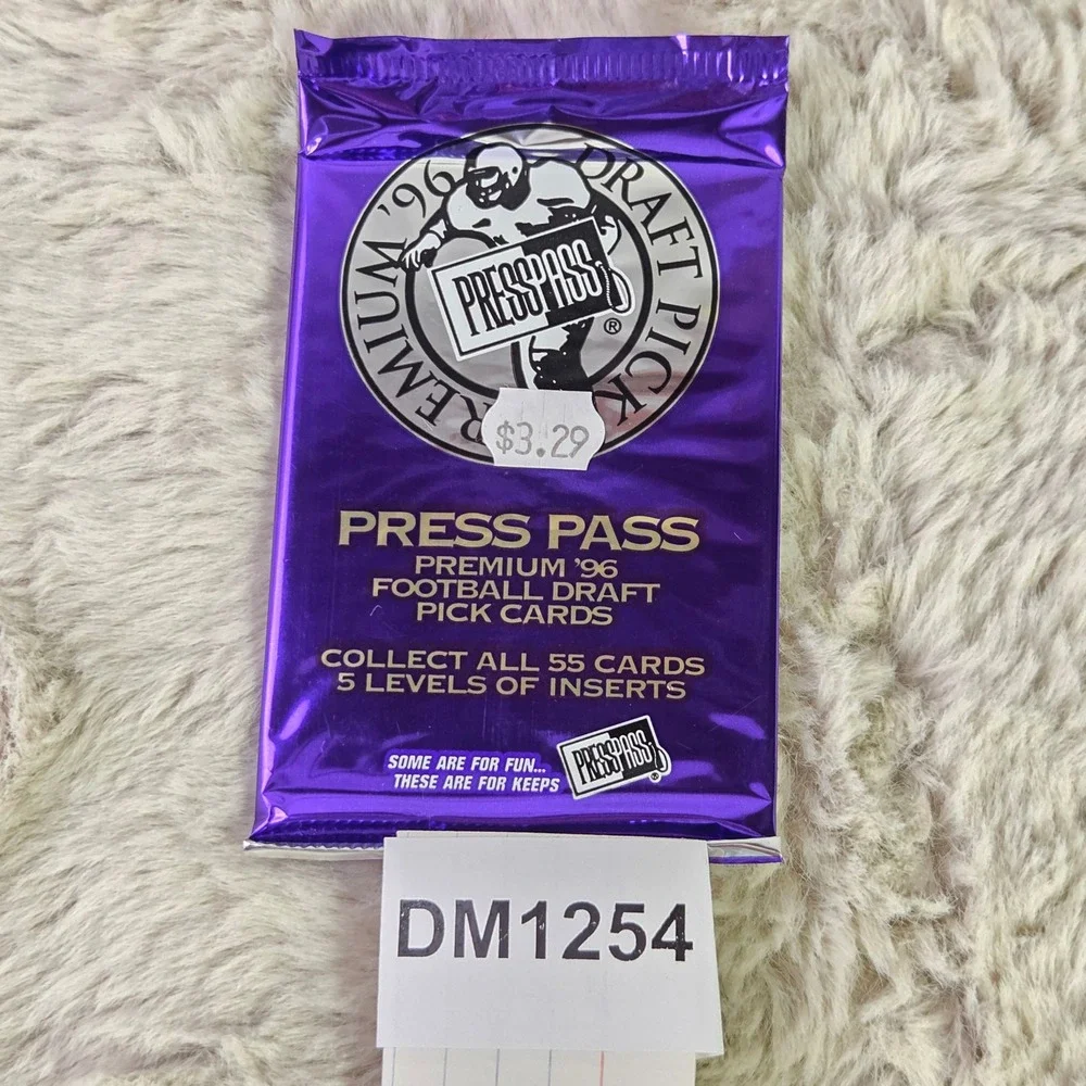 Lot of 5 1996 Press Pass Premium Football Draft Pick Cards Sealed Packs Vintage